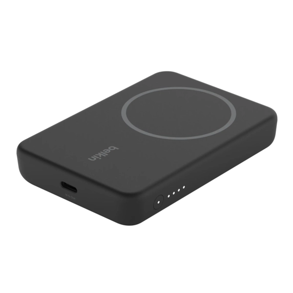 Купити Павербанк УМБ Belkin BoostCharge Magnetic Wireless Power Bank 5K + Stand (BPD004BTBK) Black - фото 6