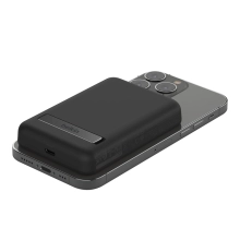 Купити Павербанк УМБ Belkin BoostCharge Magnetic Wireless Power Bank 5K + Stand (BPD004BTBK) Black - фото 7
