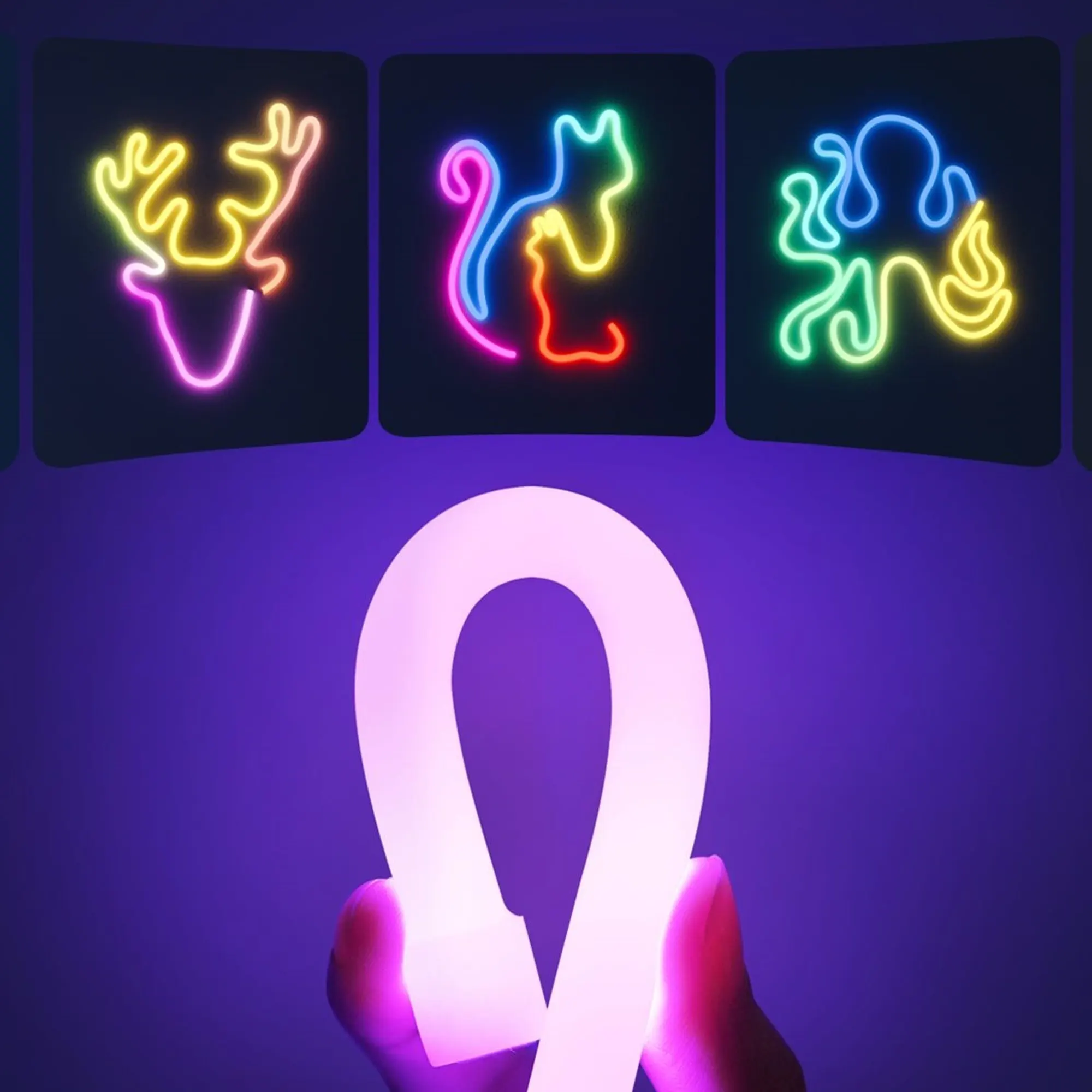 Купити Розумна LED стрічка Govee H61D3 Neon Rope Light 2, 3м, RGBIC, WI-FI/Bluetooth (H61D3301) - фото 4