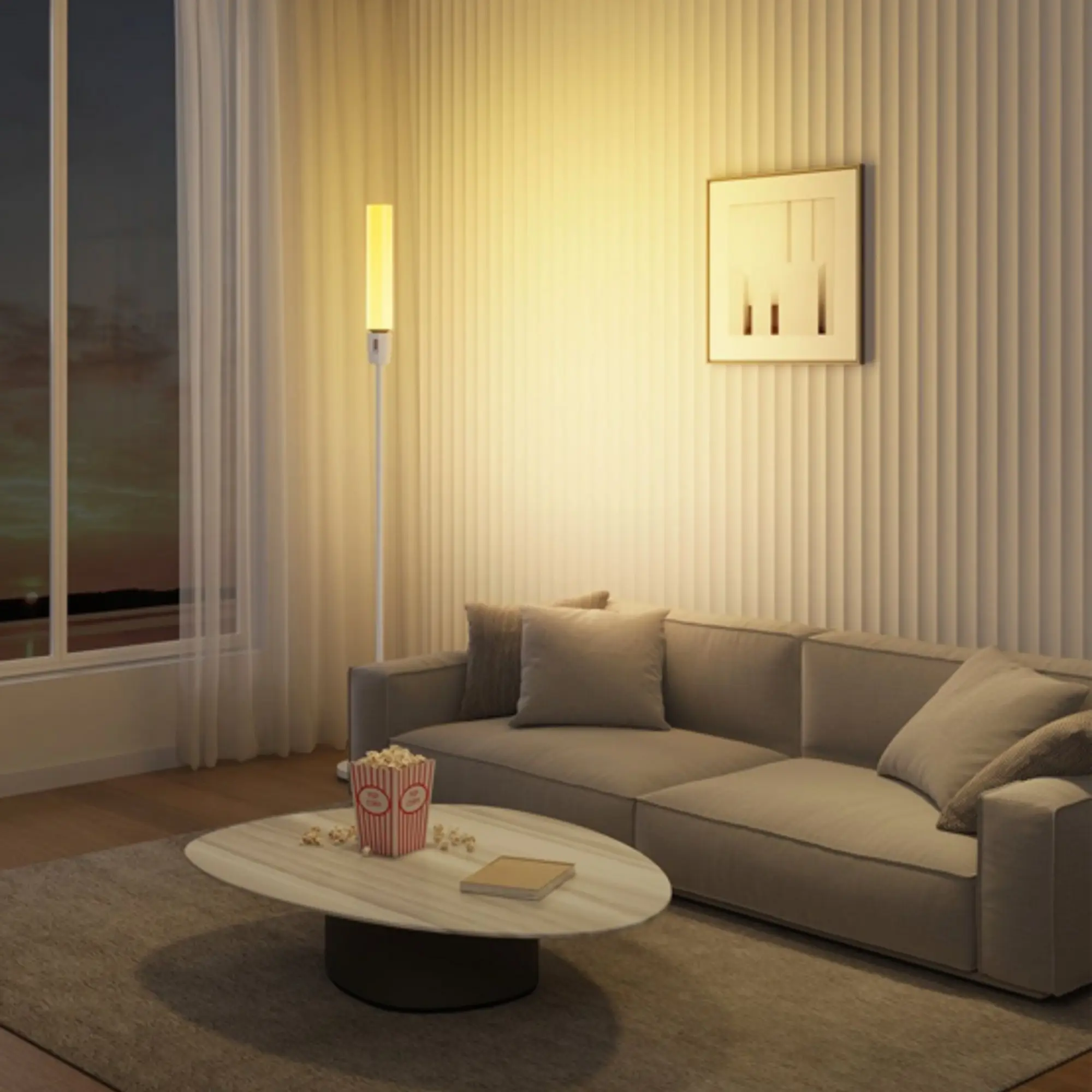 Купить Торшер умный Govee H6078, 1500Lm, RGBICW, WI-FI/Bluetooth (H6078302) - фото 5