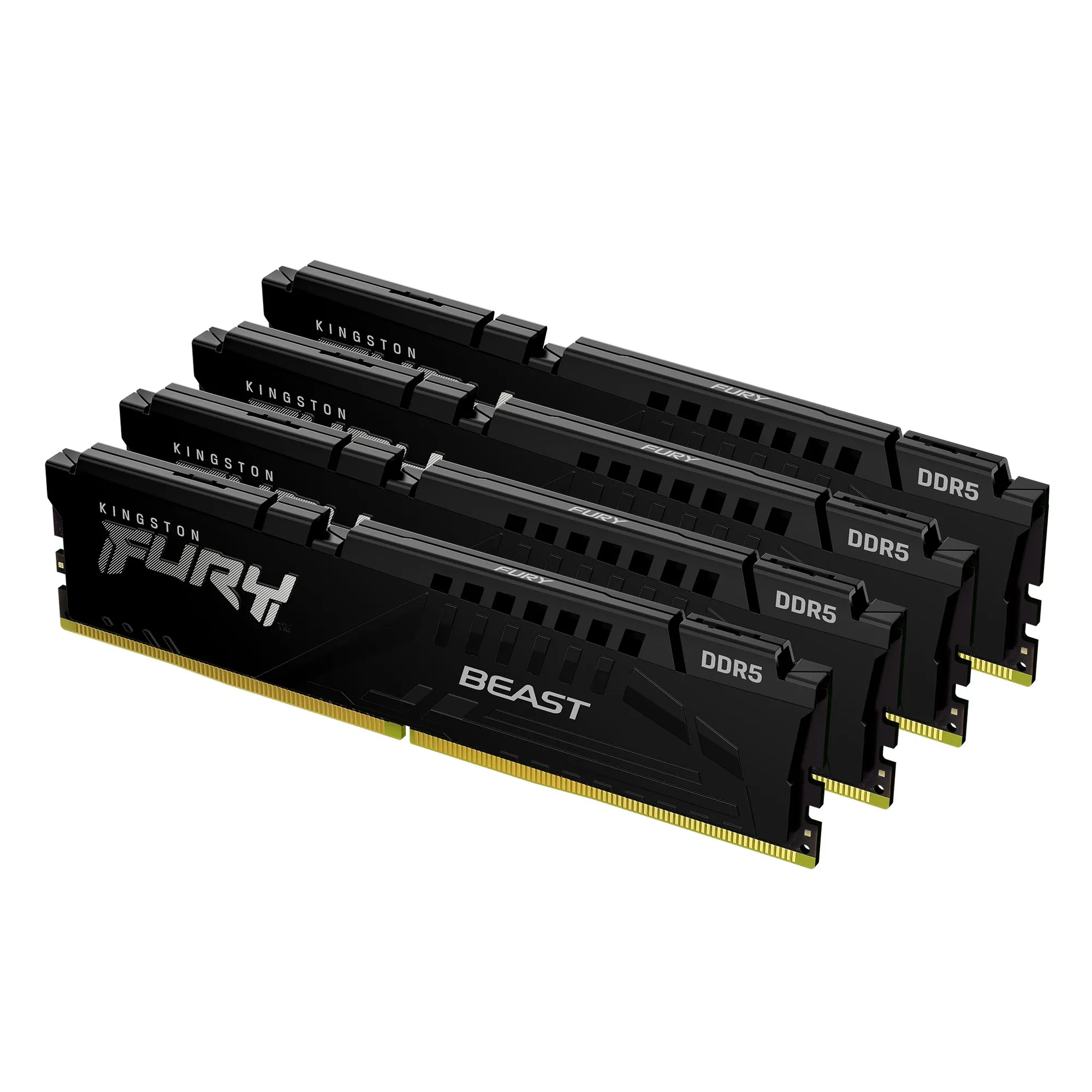 Купить Модуль памяти Kingston FURY Beast Black DDR5-5600 128GB (4x32GB) (KF556C40BBK4-128) - фото 1