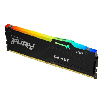 Купить Модуль памяти Kingston FURY Beast Black RGB DDR5-6000 16GB (KF560C30BBA-16) - фото 1