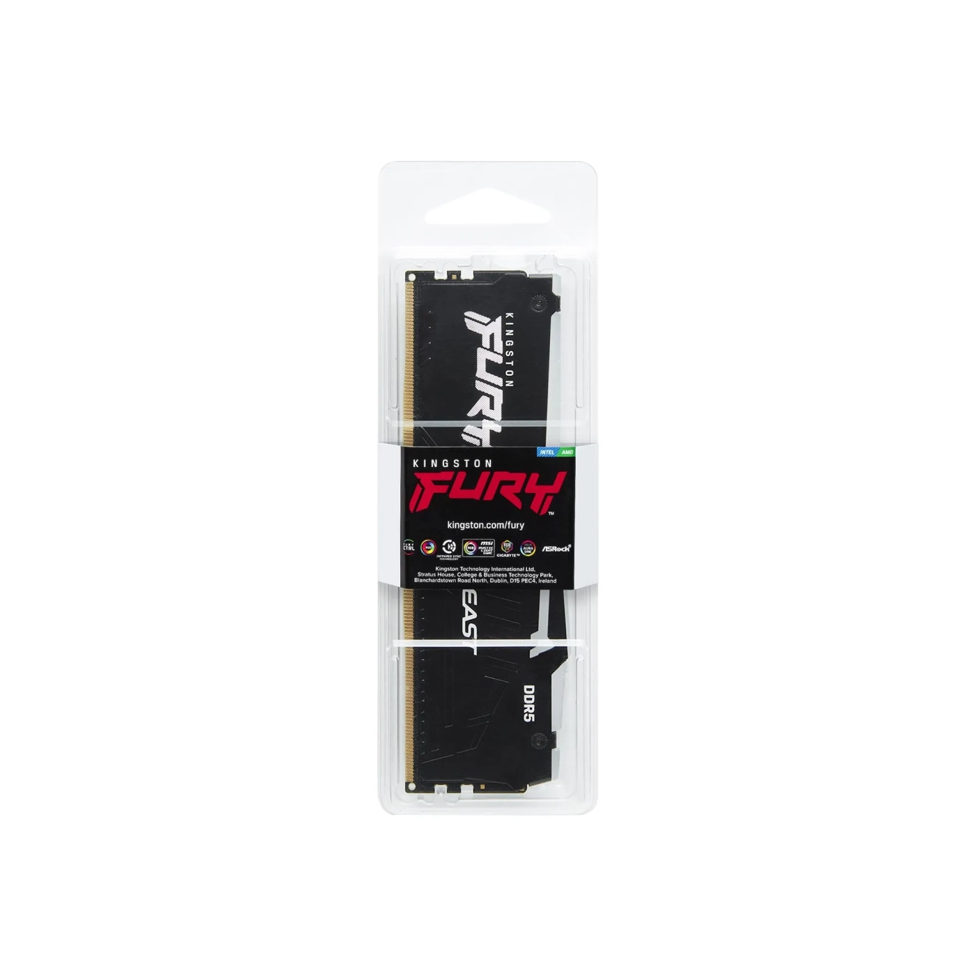 Купить Модуль памяти Kingston FURY Beast Black RGB DDR5-6000 16GB (KF560C30BBA-16) - фото 3
