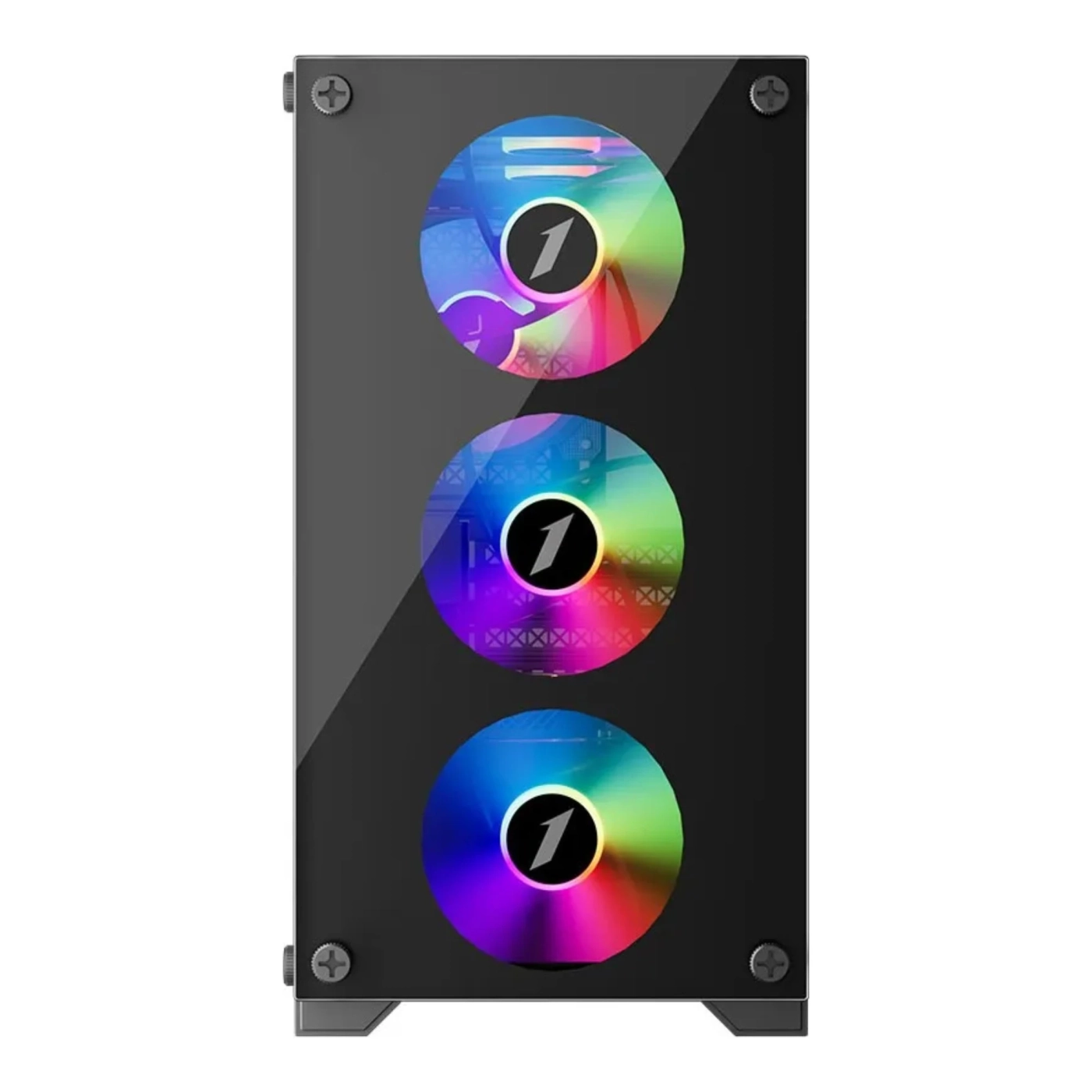 Купити Корпус 1stPlayer X2-M-4F2(AP) Black без БП - фото 2