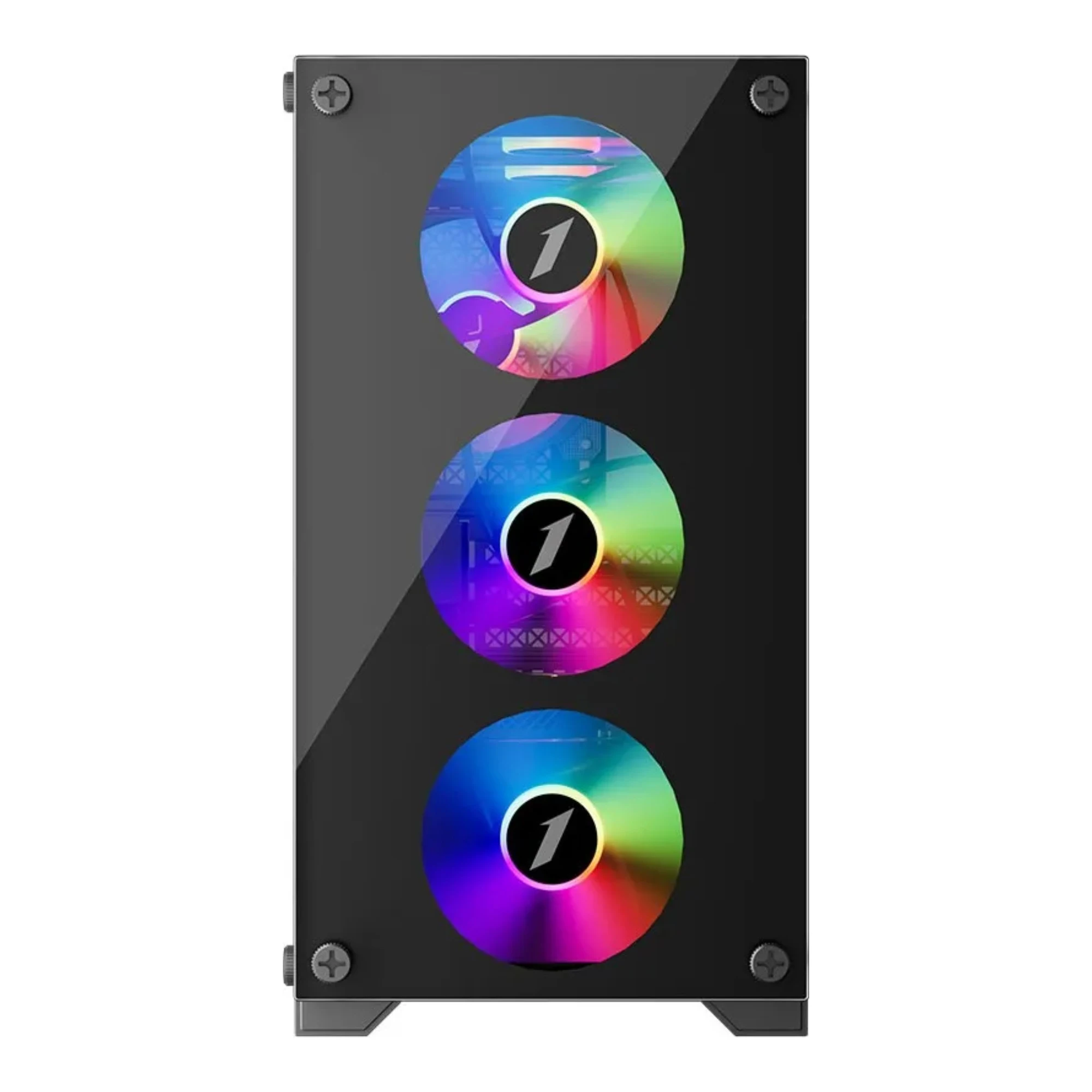 Купити Корпус 1stPlayer X2-M-4F2(AP) Black без БП - фото 2