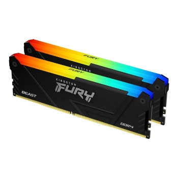 Купить Модуль памяти Kingston FURY Beast RGB Black XMP DDR4-3733 32GB (2x16GB) (KF437C19BB12AK2/32) - фото 1