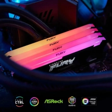 Купить Модуль памяти Kingston FURY Beast RGB Black XMP DDR4-3733 32GB (2x16GB) (KF437C19BB12AK2/32) - фото 7