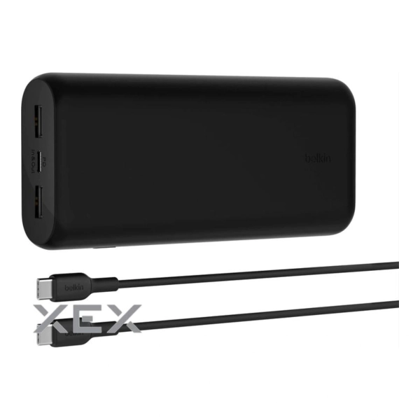 Купити Павербанк УМБ Belkin 20000мА 20Вт, 2хUSB-A/USB-C (BPB014BTBK) Black - фото 7