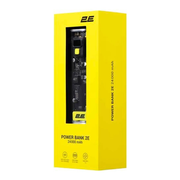 Купити Павербанк УМБ 2E Сrystal 24000мА 100Вт (2E-PB7200PD) Black - фото 5