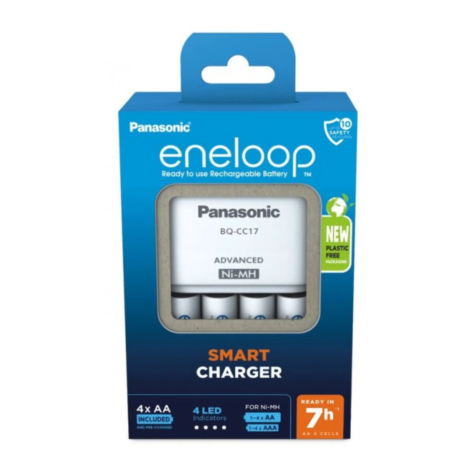 Купить Зарядное устройство Panasonic Advanced Charger+ Акумулятор Eneloop NI-MH AA 2000 мАч, 4 шт. (K-KJ17MCD40E) - фото 3