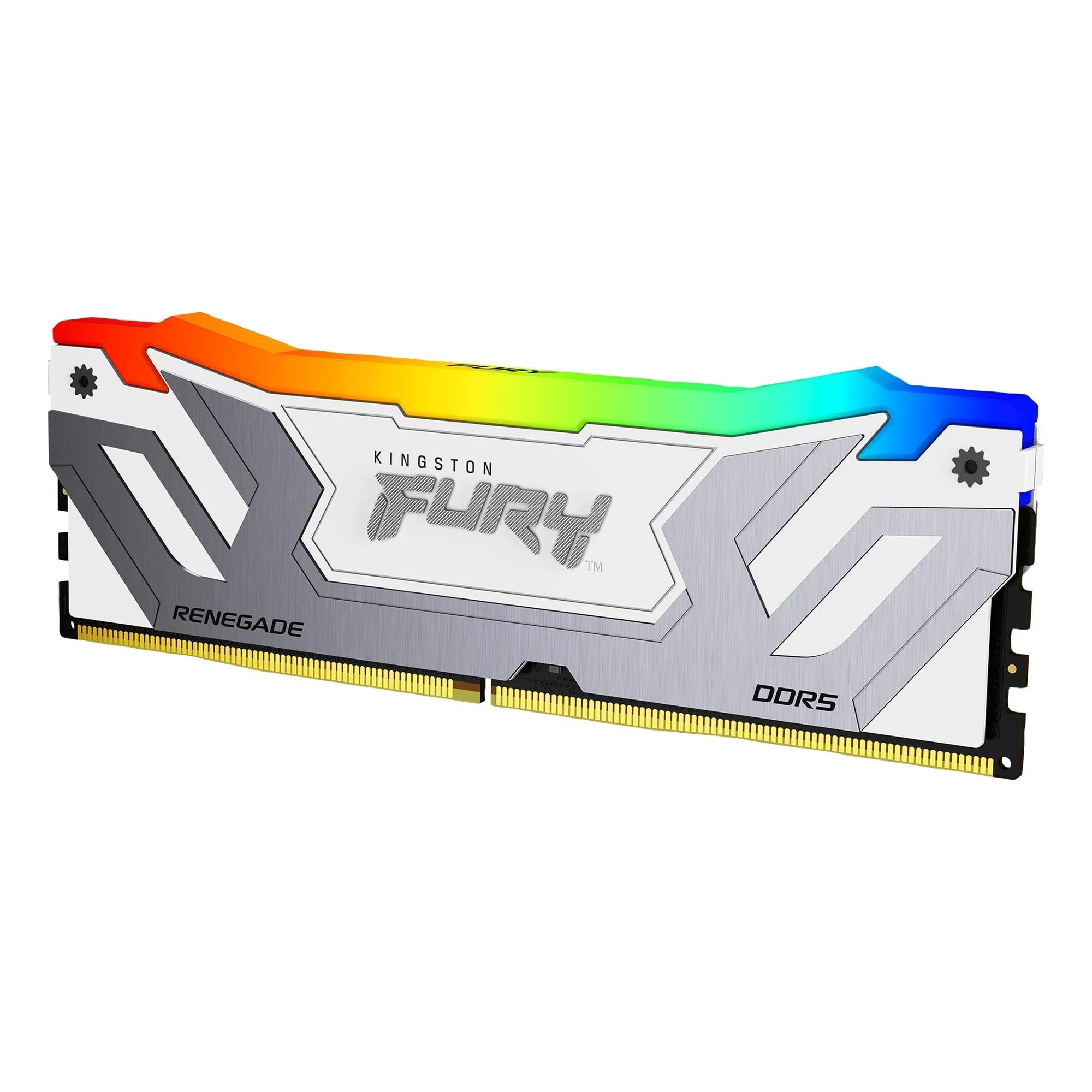 Купить Модуль памяти Kingston FURY Renegade White RGB DDR5-8400 CUDIMM 24GB (KF584CU40RWA-24) - фото 1