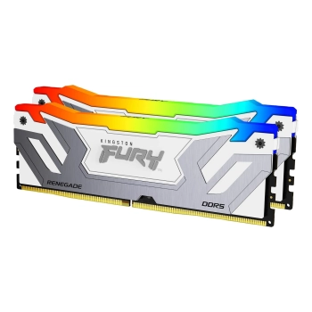 Купить Модуль памяти Kingston FURY Renegade White RGB DDR5-8400 CUDIMM 48GB (2x24GB) (KF584CU40RWAK2-48) - фото 1