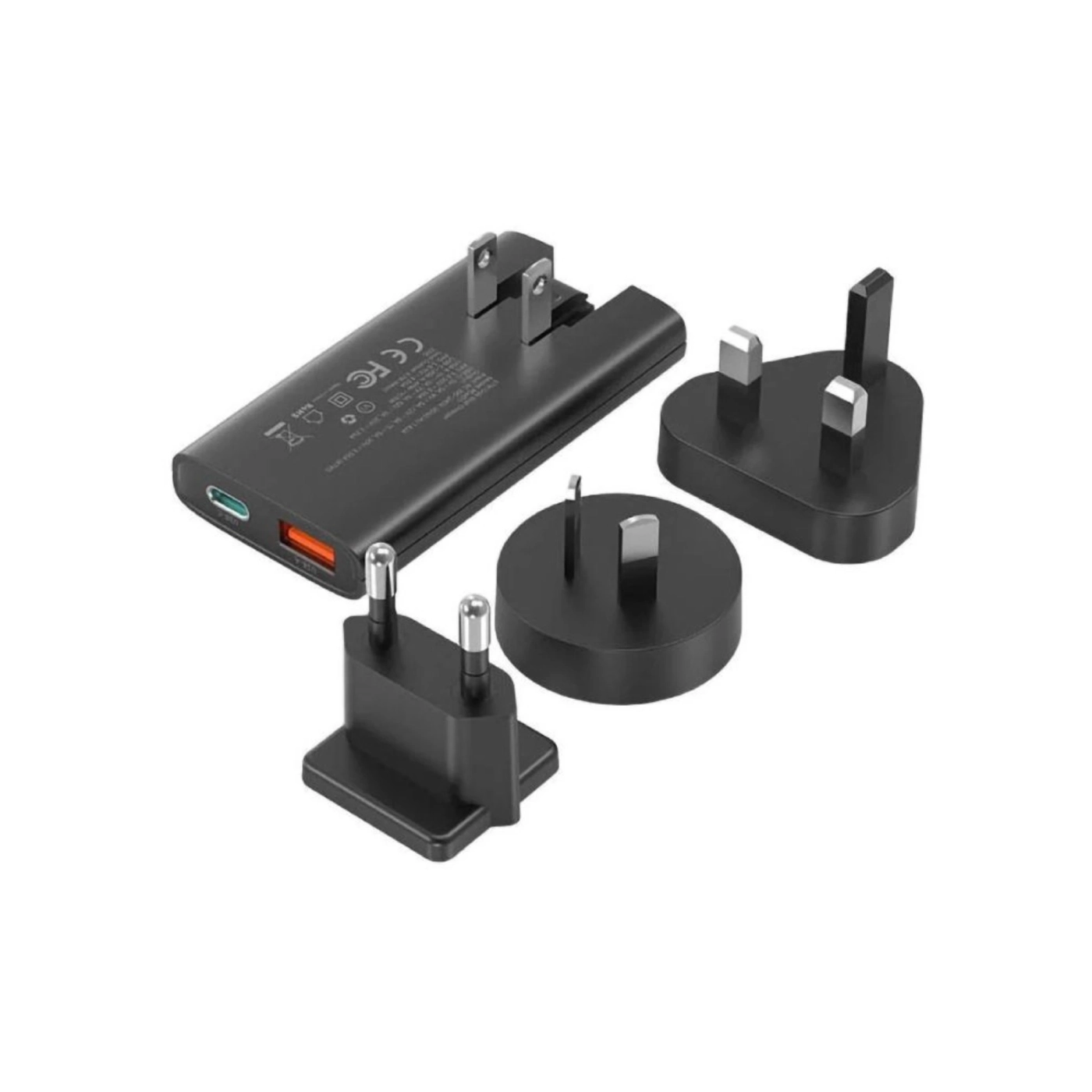 Купить Зарядное устройство Choetech 2xUSB 65W GaN Black (PD6011-EU-BK) - фото 2