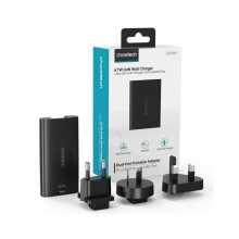 Купить Зарядное устройство Choetech 2xUSB 65W GaN Black (PD6011-EU-BK) - фото 3