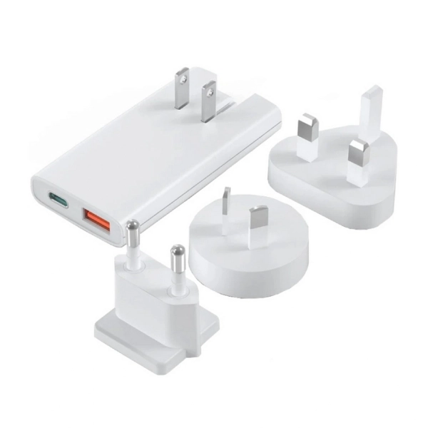 Купить Зарядное устройство Choetech 2xUSB 65W GaN White (PD6011-EU-WH) - фото 2