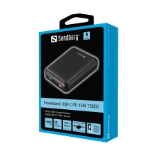 Купити Павербанк Sandberg PD 45W 15000 mAh (420-66) - фото 2