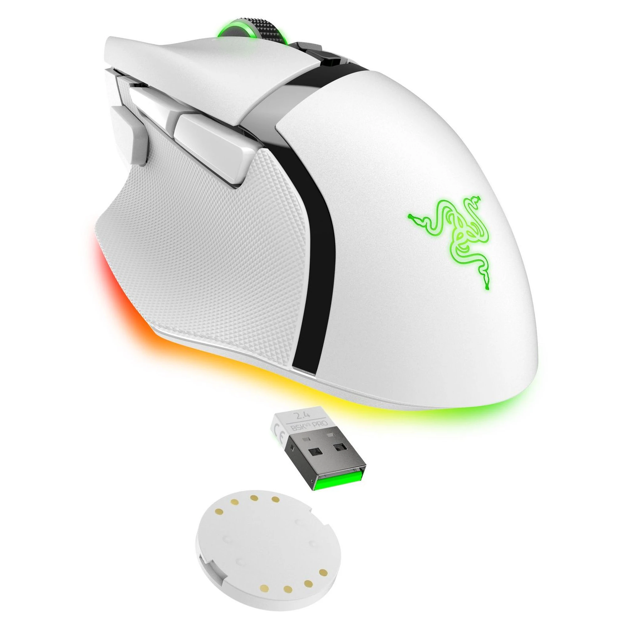 Купити Миша RAZER Basilisk V3 Pro 35K Wireless/Bluetooth White (RZ01-05240200-R3G1) - фото 6