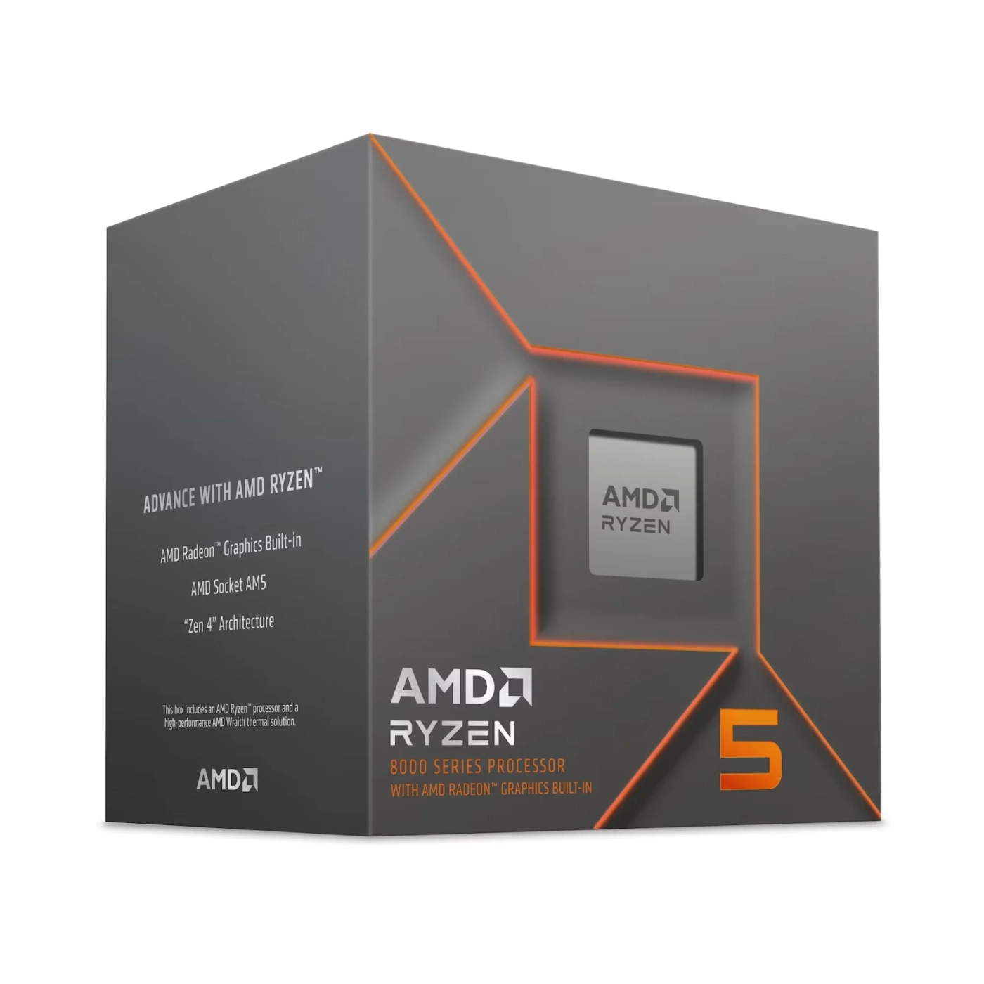Купить Процессор AMD Ryzen 5 8500G (6C/12T, 3.5-5.0GHz,16MB,65W,AM5) BOX (100-100000931BOX) - фото 1