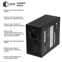 Купить Блок питания QUBE 1650W 80+ GOLD (QBF-HP1-1650GD-14C) - фото 4