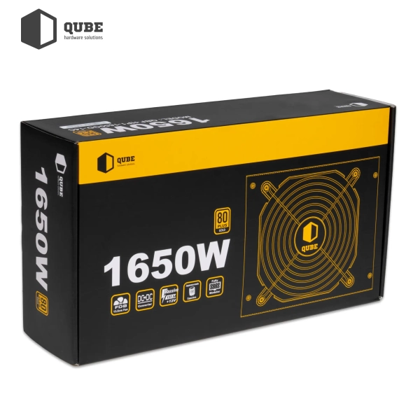 Купить Блок питания QUBE 1650W 80+ GOLD (QBF-HP1-1650GD-14C) - фото 12