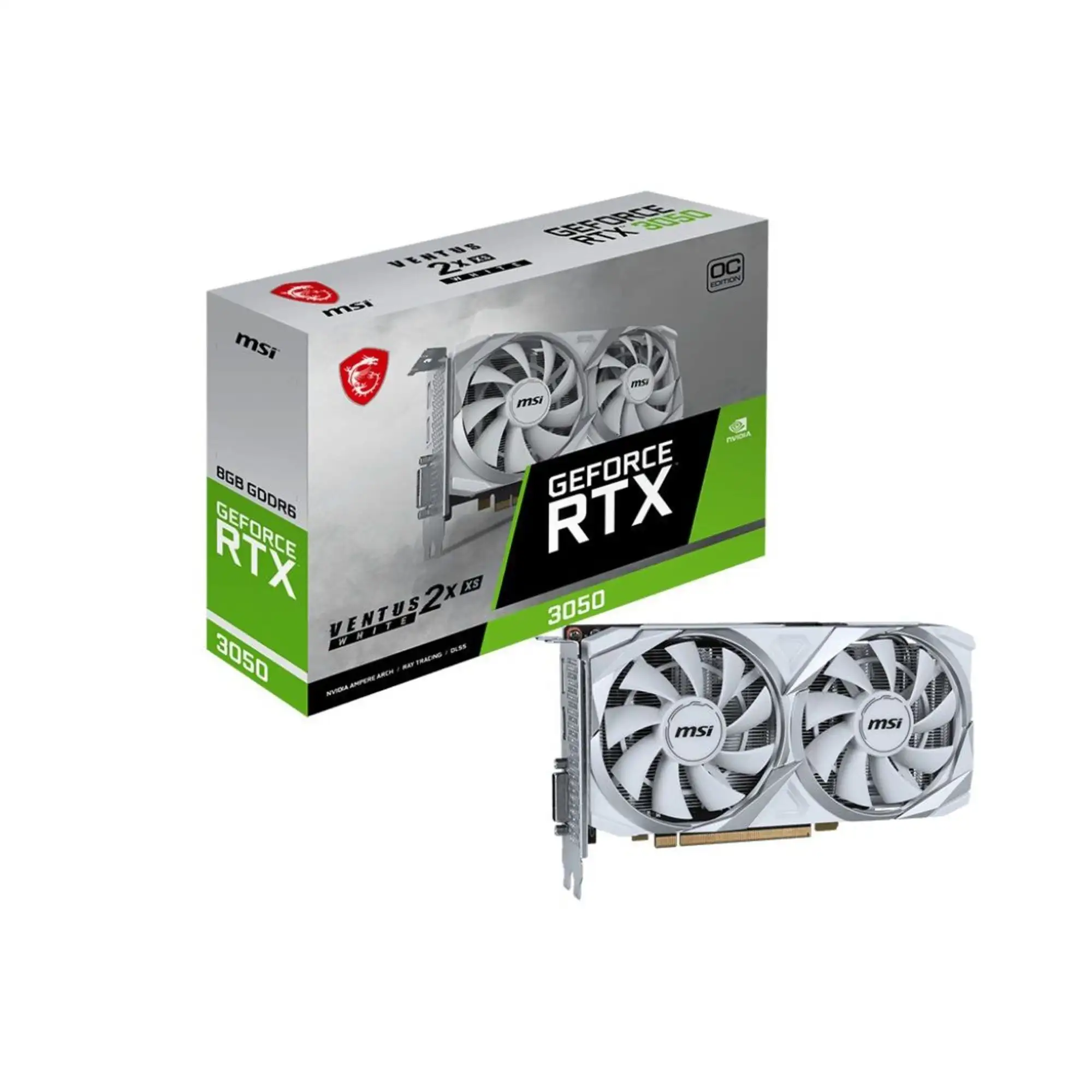 Купить Видеокарта MSI Nvidia GeForce RTX 3050 VENTUS 2X XS WHITE 8GB OC - фото 5