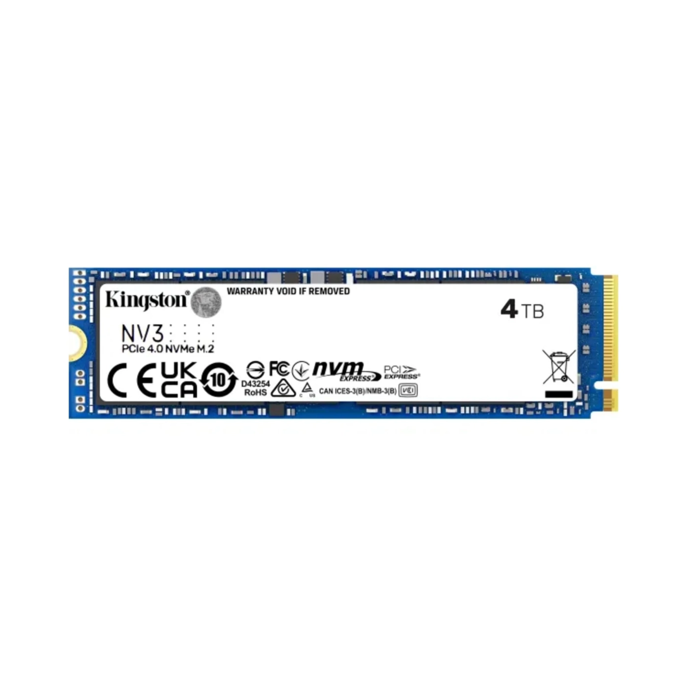 Купити SSD диск Kingston NV3 4TB M.2 PCIe Gen 4x4 NVMe (SNV3S/4000G) - фото 1