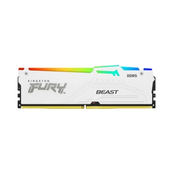 Купить Модуль памяти Kingston Fury Beast White RGB DDR5-6000 16GB (KF560C40BWA-16) - фото 1