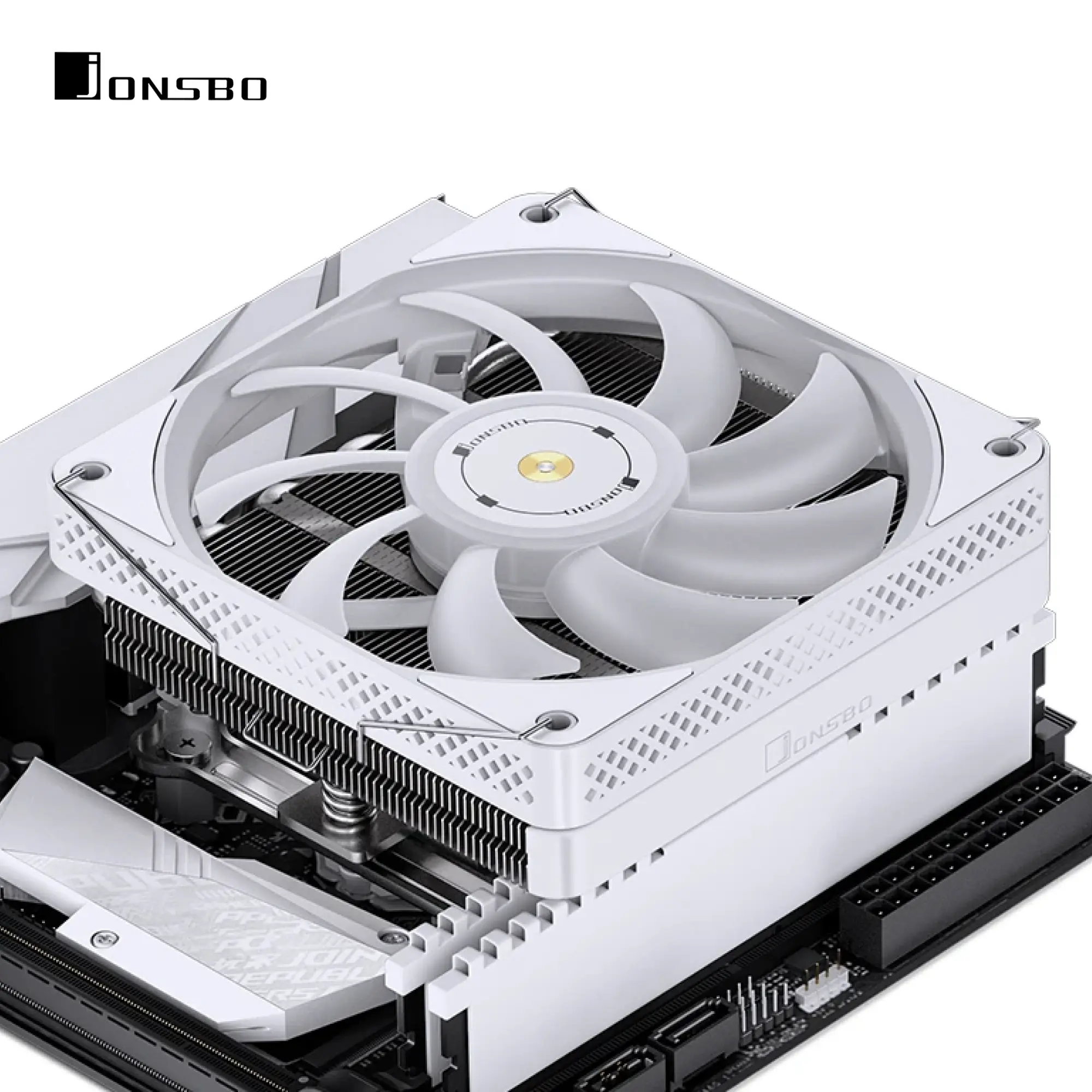 Купити Процесорний кулер JONSBO HP600 White (120mm/LGA115X/1200/1700, AMD AM4/AM5/6 тепл. трубки) - фото 8