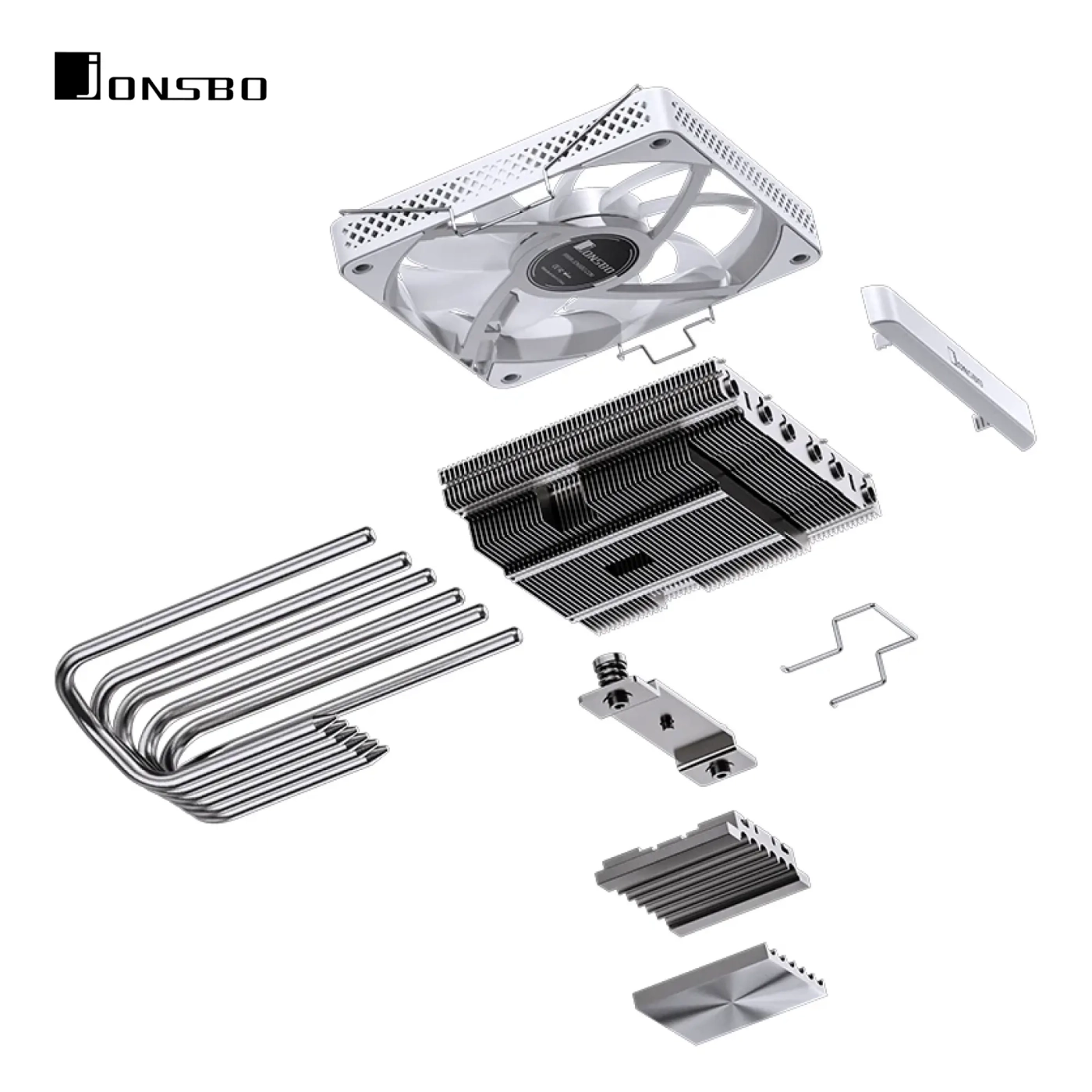 Купити Процесорний кулер JONSBO HP600 White (120mm/LGA115X/1200/1700, AMD AM4/AM5/6 тепл. трубки) - фото 10