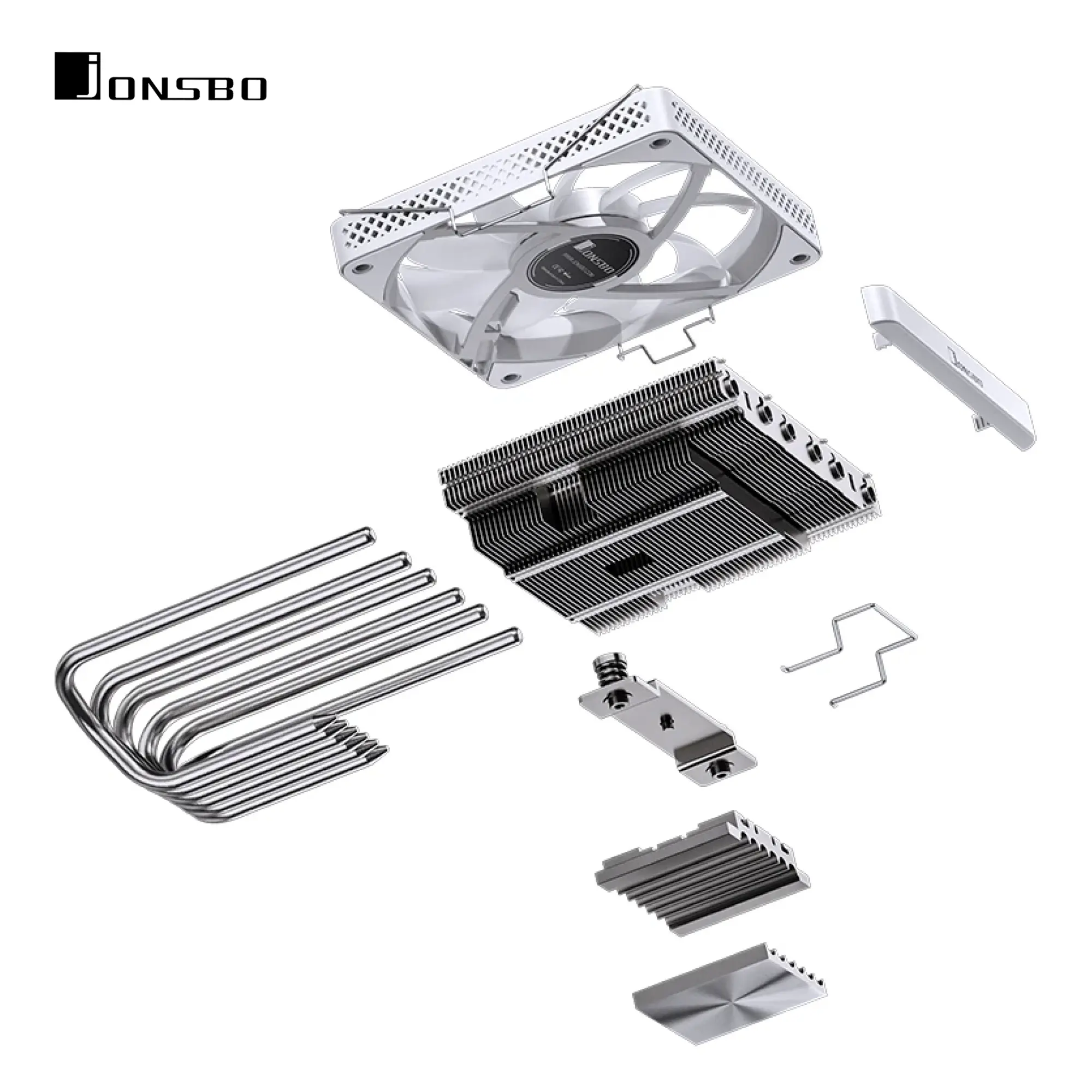 Купити Процесорний кулер JONSBO HP600 White (120mm/LGA115X/1200/1700, AMD AM4/AM5/6 тепл. трубки) - фото 10