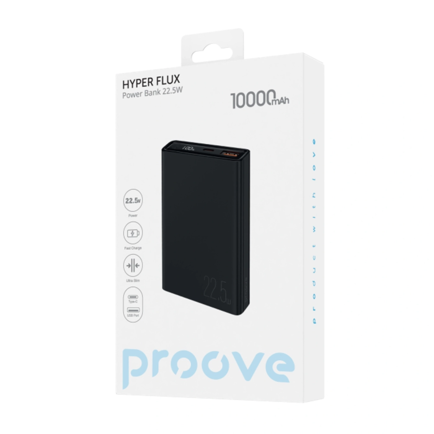 Купити Павербанк УМБ Proove Hyper Flux 10000mAh 22.5W Black (PBH120120001) - фото 2
