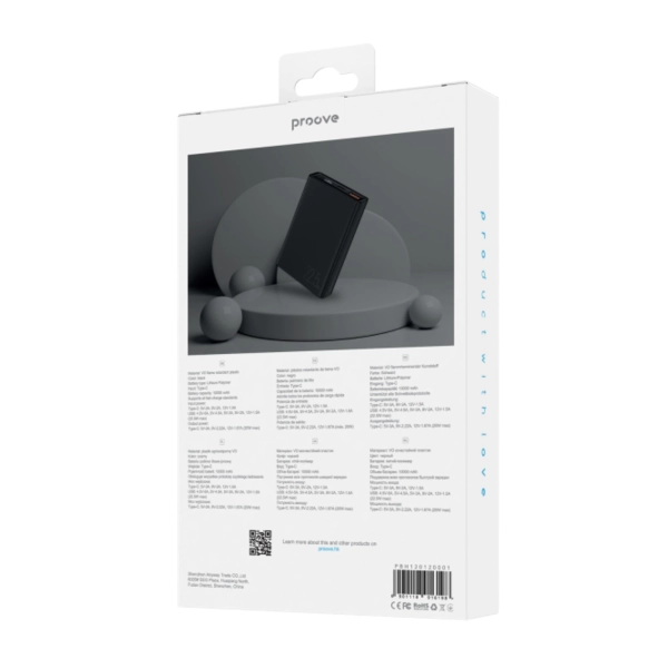 Купити Павербанк УМБ Proove Hyper Flux 10000mAh 22.5W Black (PBH120120001) - фото 3