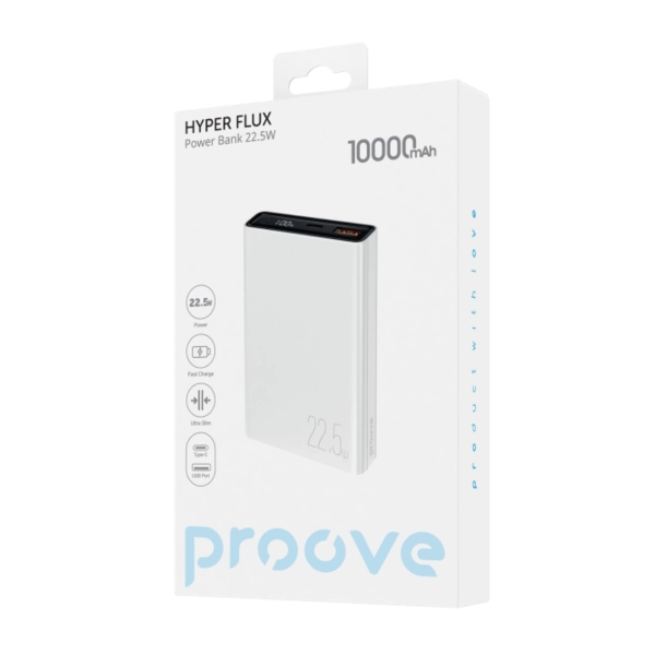 Купить Павербанк УМБ Proove Hyper Flux 10000mAh 22.5W White (PBH120120002) - фото 2