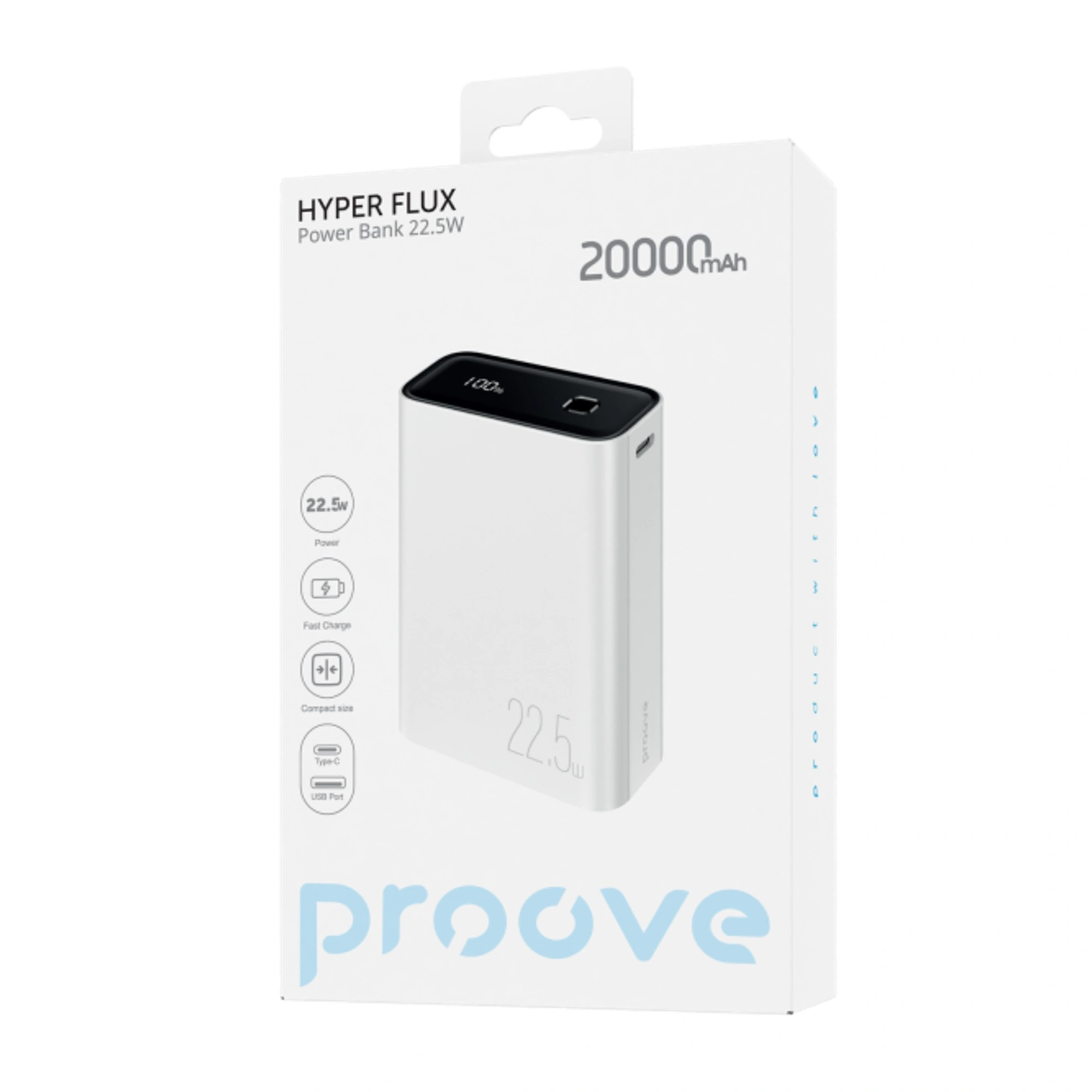 Купити Павербанк УМБ Proove Hyper Flux 20000mAh 22.5W White (PBH220120002) - фото 2