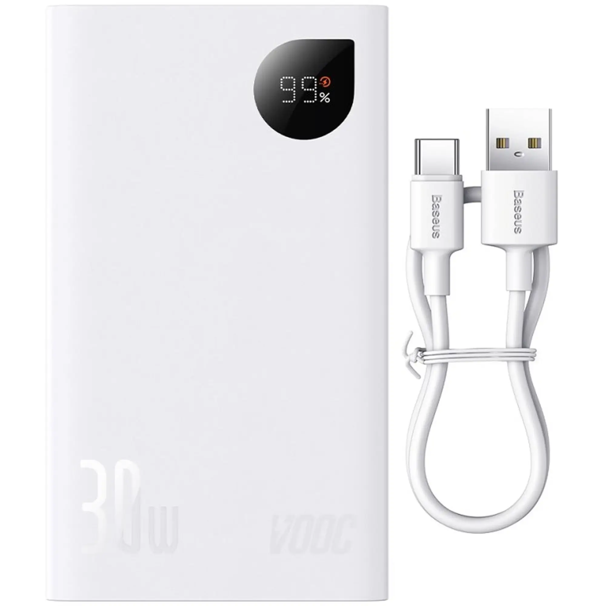 Купить Павербанк УМБ Baseus Adaman2 20000mAh 30W Overseas Edition White (PPAD080102) - фото 3