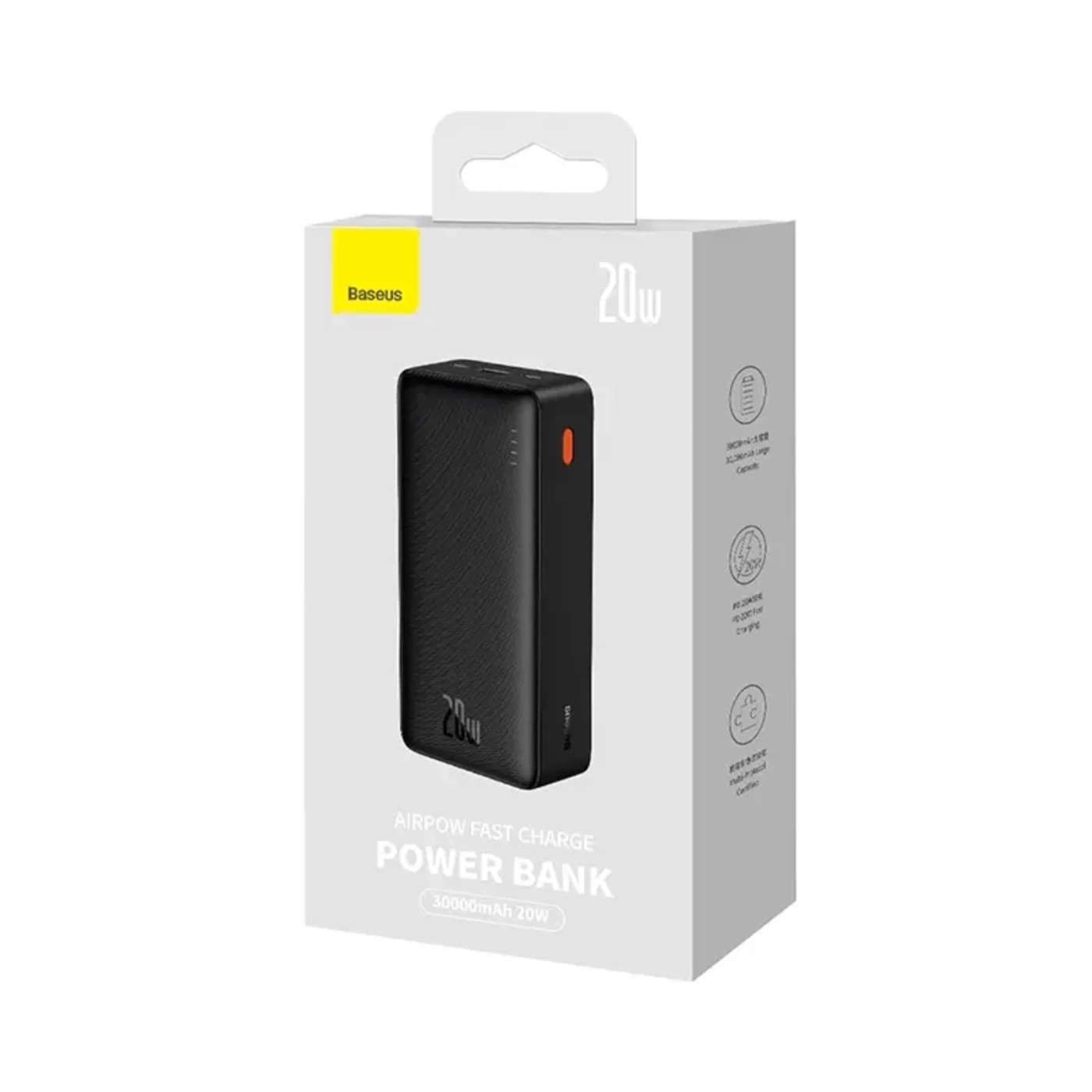 Купити Павербанк УМБ Baseus Airpow 30000mAh 20W Overseas Edition Black (PPQD090101) - фото 6