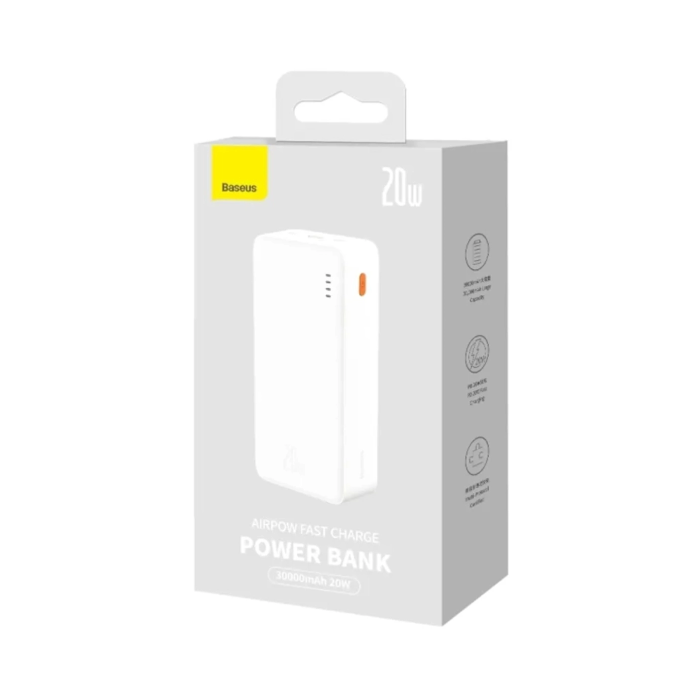 Купить Павербанк УМБ Baseus Airpow 30000mAh 20W Overseas Edition White (PPQD090102) - фото 5