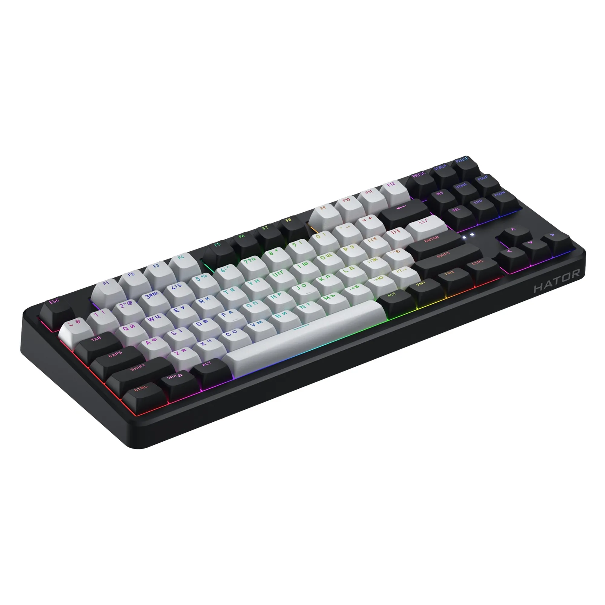 Купить Клавиатура HATOR Rockfall 3 Mecha TKL Wireless Orange Linear rev2 Black (HTK850UA) - фото 3