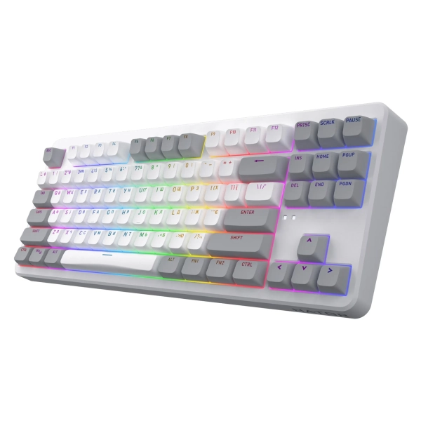 Купить Клавиатура HATOR Rockfall 3 Mecha TKL Wireless Orange Linear rev2 White (HTK851UA) - фото 2
