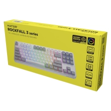 Купить Клавиатура HATOR Rockfall 3 Mecha TKL Wireless Orange Linear rev2 White (HTK851UA) - фото 6