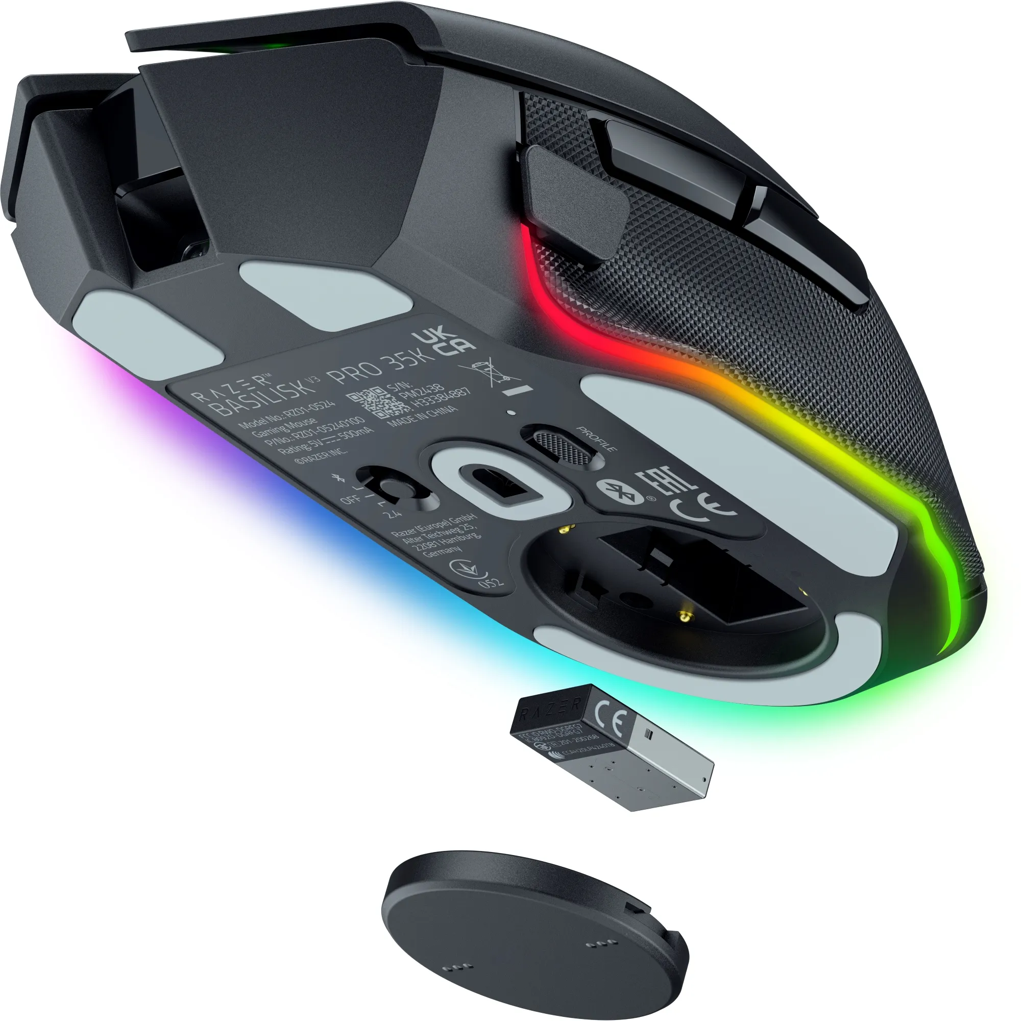 Купить Мышь Razer Basilisk V3 Pro 35K Black (RZ01-05240100-R3G1) - фото 5