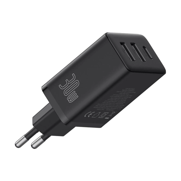 Купить Зарядное устройство OS-Baseus Cube Fast Charger 2U+C 30W EU Cluster Black (P10111402113-00) - фото 2