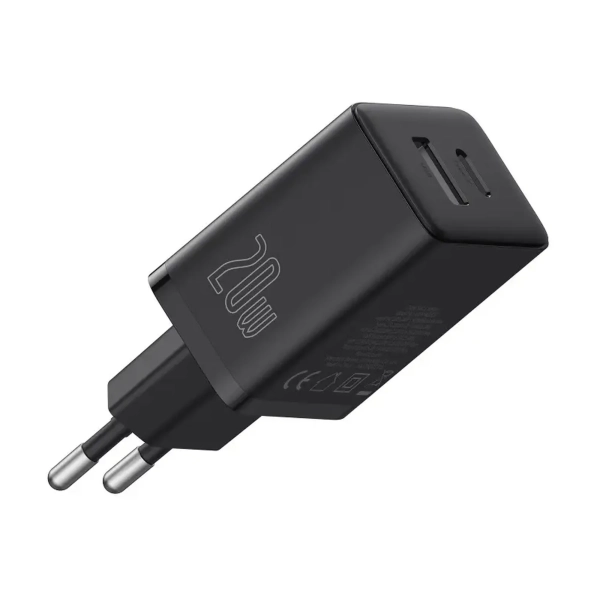 Купити Зарядний пристрій OS-Baseus Cube Fast Charger C+U 20W EU Cluster Black (P10111403113-00) - фото 2