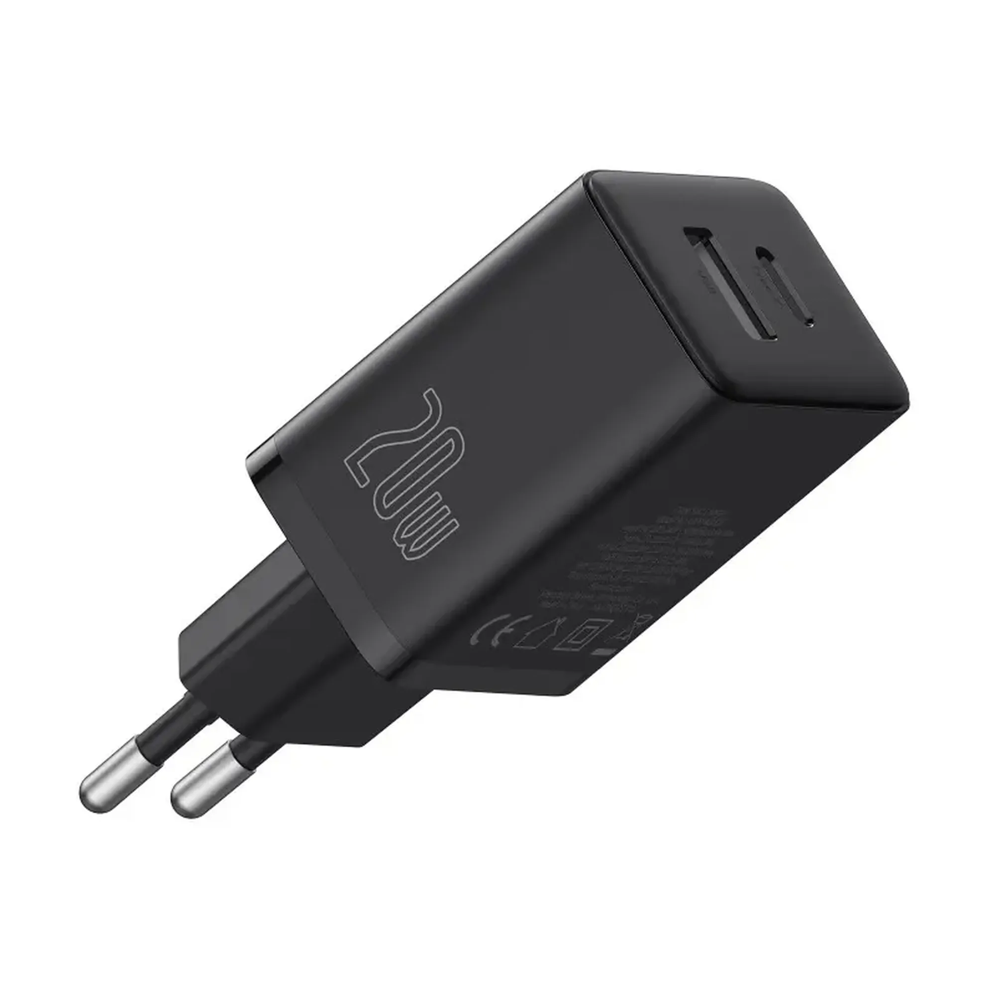 Купити Зарядний пристрій OS-Baseus Cube Fast Charger C+U 20W EU Cluster Black (P10111403113-00) - фото 2