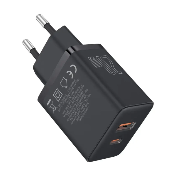 Купити Зарядний пристрій OS-Baseus Cube Fast Charger C+U 20W EU Cluster Black (P10111403113-00) - фото 5