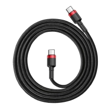 Купить Кабель Baseus Cafule USB-C - USB-C 60W 20V 3A PD2.0 1m Red/Black (CATKLF-G91) - фото 4