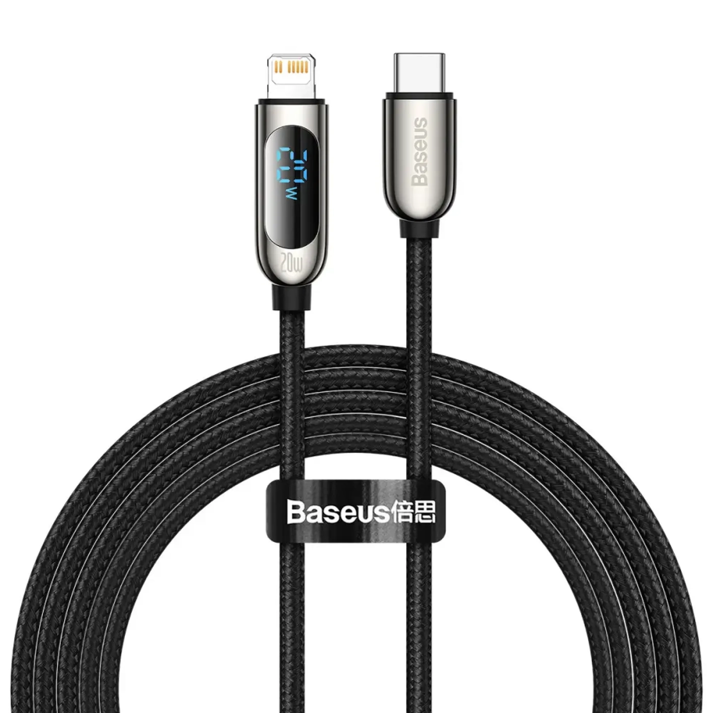 Купить Кабель Baseus Display USB-C - Lightning 20W 2m Black (CATLSK-A01) - фото 1