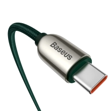 Купить Кабель Baseus Display USB-C - USB-C 100W 1m Green (CATSK-B06) - фото 3