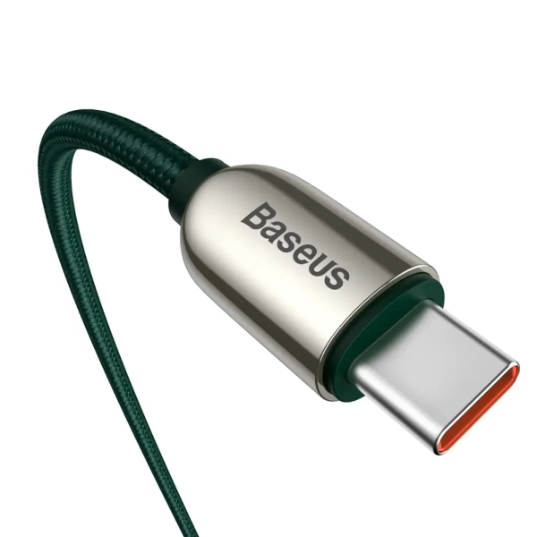 Купить Кабель Baseus Display USB-C - USB-C 100W 1m Green (CATSK-B06) - фото 3