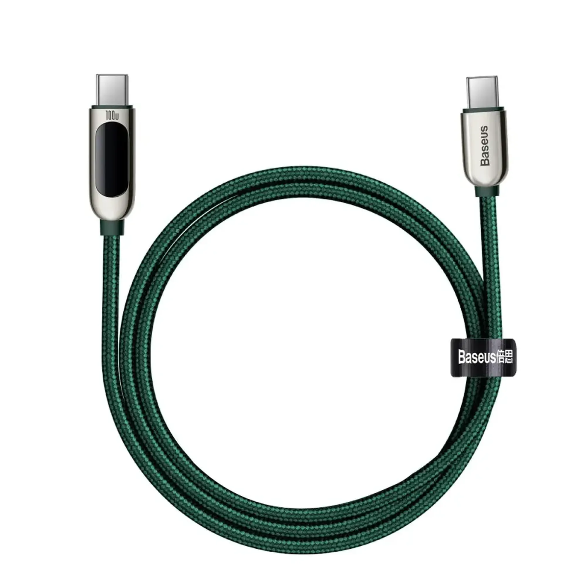 Купить Кабель Baseus Display USB-C - USB-C 100W 1m Green (CATSK-B06) - фото 4